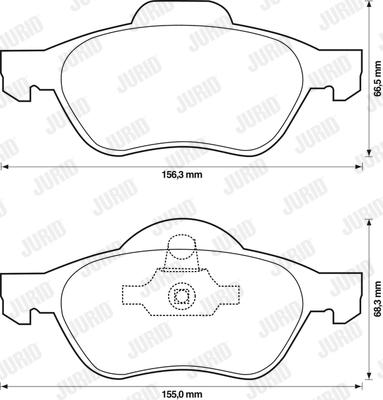 Jurid 573243JC - Brake Pad Set, disc brake autospares.lv