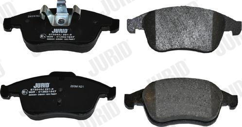 Jurid 573243J - Brake Pad Set, disc brake autospares.lv