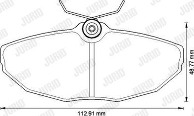 Jurid 573256J - Brake Pad Set, disc brake autospares.lv