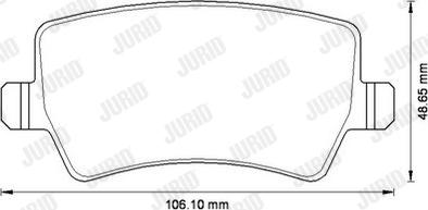 Jurid 573250JC - Brake Pad Set, disc brake autospares.lv