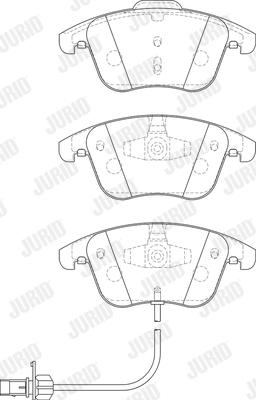 Jurid 573258JC - Brake Pad Set, disc brake autospares.lv