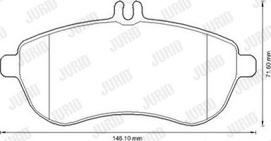 Jurid 573257JC - Brake Pad Set, disc brake autospares.lv