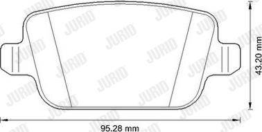 Jurid 573263JC - Brake Pad Set, disc brake autospares.lv
