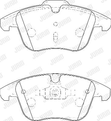 Jurid 573201D - Brake Pad Set, disc brake autospares.lv