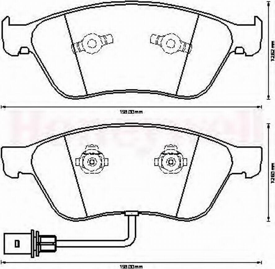 Jurid 573207J-AS - Brake Pad Set, disc brake autospares.lv