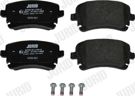 Jurid 573219J - Brake Pad Set, disc brake autospares.lv