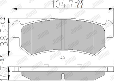 Jurid 573216J - Brake Pad Set, disc brake autospares.lv