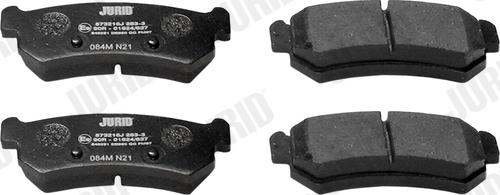 Jurid 573216J - Brake Pad Set, disc brake autospares.lv