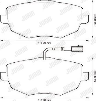 Jurid 573211J - Brake Pad Set, disc brake autospares.lv