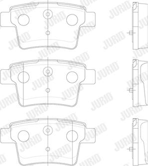 Jurid 573218J - Brake Pad Set, disc brake autospares.lv