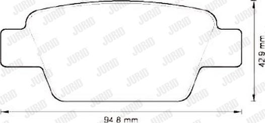 Jurid 573212J - Brake Pad Set, disc brake autospares.lv