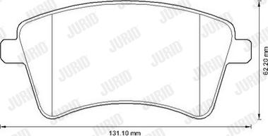 Jurid 573284J - Brake Pad Set, disc brake autospares.lv