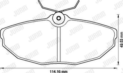 Jurid 573237JC - Brake Pad Set, disc brake autospares.lv