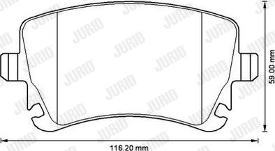 Jurid 573220JC - Brake Pad Set, disc brake autospares.lv