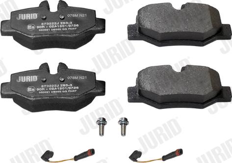 Jurid 573222J - Brake Pad Set, disc brake autospares.lv