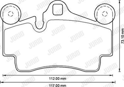 Jurid 573227JC - Brake Pad Set, disc brake autospares.lv