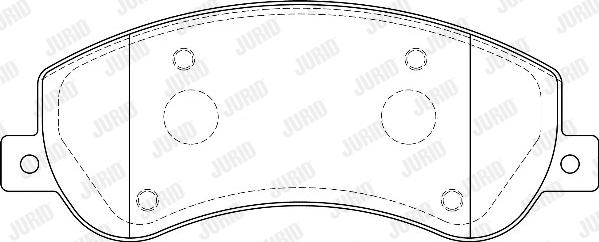 Jurid 573275D - Brake Pad Set, disc brake autospares.lv