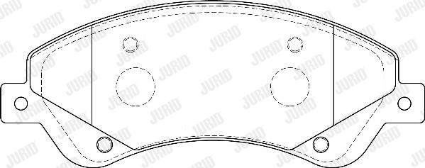 Jurid 573276D - Brake Pad Set, disc brake autospares.lv