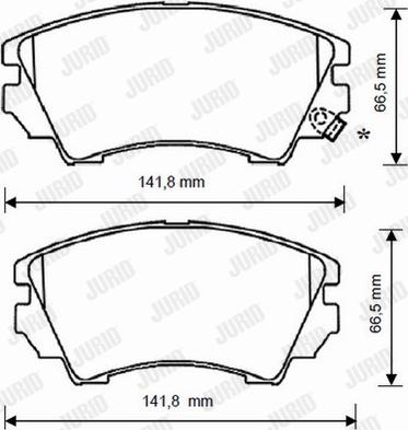 Jurid 573270JC - Brake Pad Set, disc brake autospares.lv