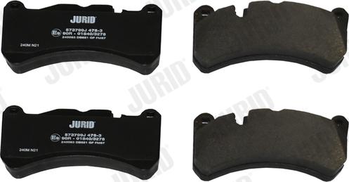 Jurid 573799J - Brake Pad Set, disc brake autospares.lv