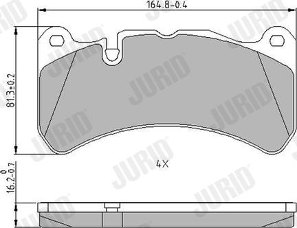 Jurid 573799J - Brake Pad Set, disc brake autospares.lv