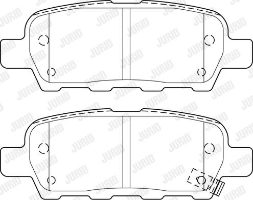 Jurid 573754J - Brake Pad Set, disc brake autospares.lv