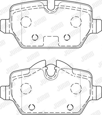 Jurid 573755J - Brake Pad Set, disc brake autospares.lv