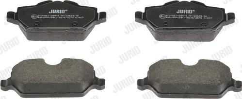 Jurid 573755J - Brake Pad Set, disc brake autospares.lv