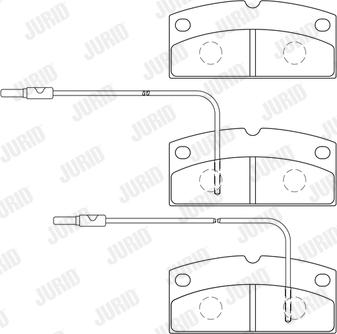 Jurid 573750J - Brake Pad Set, disc brake autospares.lv