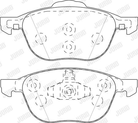 Jurid 573753J - Brake Pad Set, disc brake autospares.lv