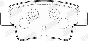 Jurid 573780J - Brake Pad Set, disc brake autospares.lv