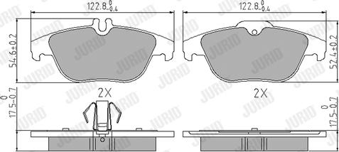 Jurid 573735J - Brake Pad Set, disc brake autospares.lv