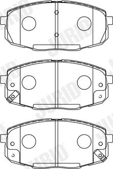 Jurid 573730J - Brake Pad Set, disc brake autospares.lv