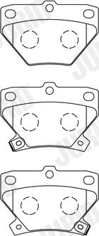 Jurid 572450J - Brake Pad Set, disc brake autospares.lv