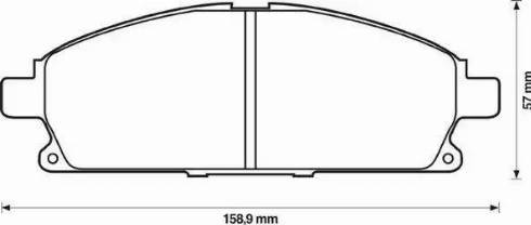 Jurid 572466J-AS - Brake Pad Set, disc brake autospares.lv