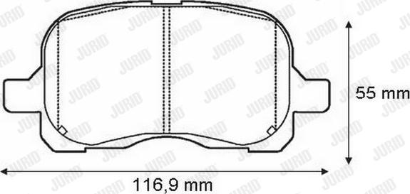 Jurid 572468J - Brake Pad Set, disc brake autospares.lv