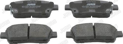 Jurid 572405J - Brake Pad Set, disc brake autospares.lv