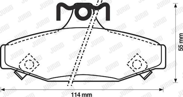 Jurid 572417J - Brake Pad Set, disc brake autospares.lv