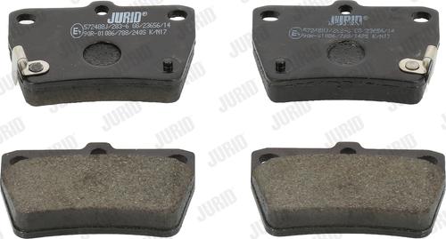 Jurid 572488J - Brake Pad Set, disc brake autospares.lv