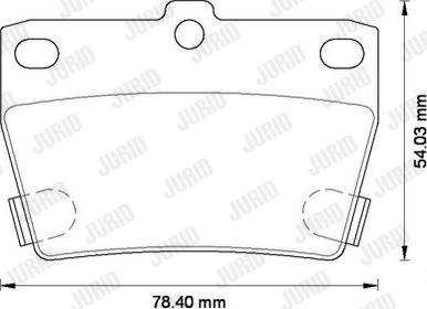 Jurid 572488J - Brake Pad Set, disc brake autospares.lv