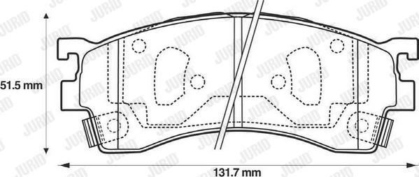 Jurid 572434J - Brake Pad Set, disc brake autospares.lv