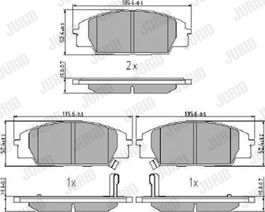 Jurid 572432J - Brake Pad Set, disc brake autospares.lv