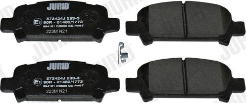 Jurid 572424J - Brake Pad Set, disc brake autospares.lv