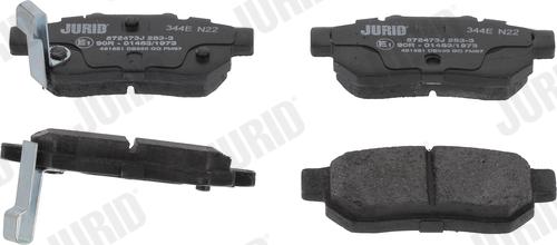 Jurid 572473J - Brake Pad Set, disc brake autospares.lv