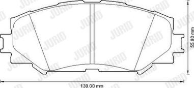 Jurid 572598JC - Brake Pad Set, disc brake autospares.lv