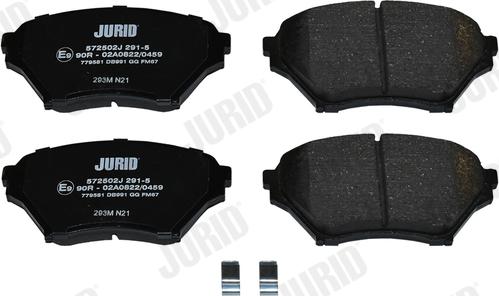 Jurid 572597J - Brake Pad Set, disc brake autospares.lv