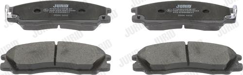 Jurid 572540J - Brake Pad Set, disc brake autospares.lv