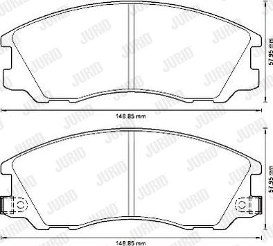 Jurid 572540J - Brake Pad Set, disc brake autospares.lv