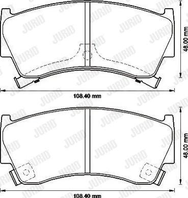 Jurid 572542J - Brake Pad Set, disc brake autospares.lv