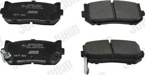 Jurid 572556J - Brake Pad Set, disc brake autospares.lv